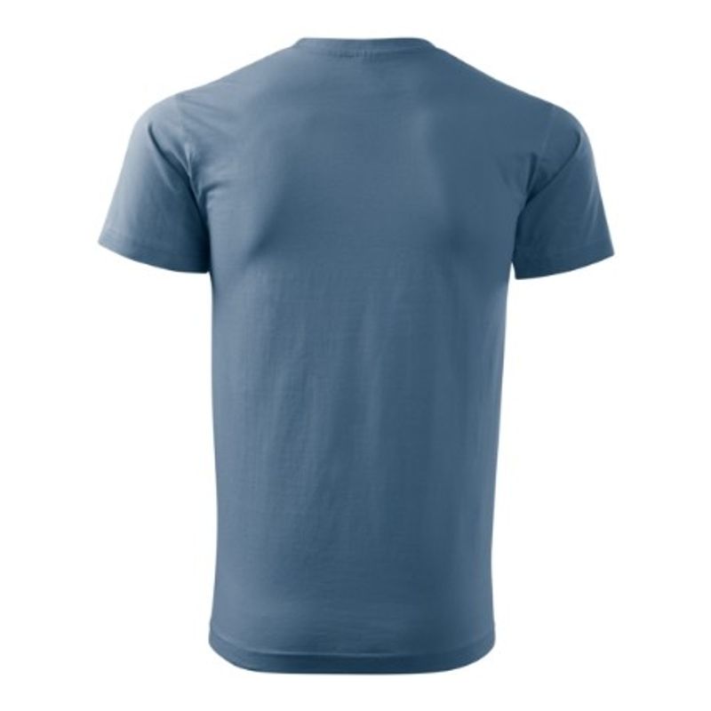 Fashion, accesorii si bijuterii - Barbati - Imbracaminte - Tricouri si bluze barbati - Tricou pentru barbati Malfini Basic 129, bumbac 160 g/mp, croiala tubulara M Denim - Infinity.ro