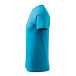 Fashion, accesorii si bijuterii - Barbati - Imbracaminte - Tricouri si bluze barbati - Tricou pentru barbati Malfini Basic 129, bumbac 160 g/mp, croiala tubulara M Turcoaz - Infinity.ro