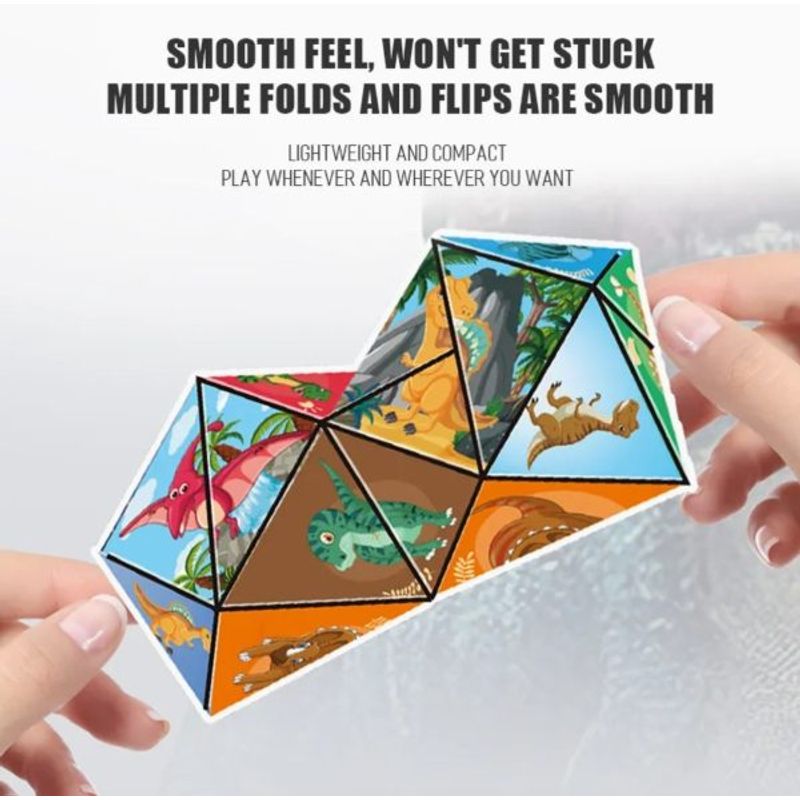 Jucarii, Copii si Bebe - Jucarii si jocuri - Jucarii & jocuri educative - Jucarii interactive - Jucarie pentru copii -Cub magic, cu schimbare de forma - Infinity.ro