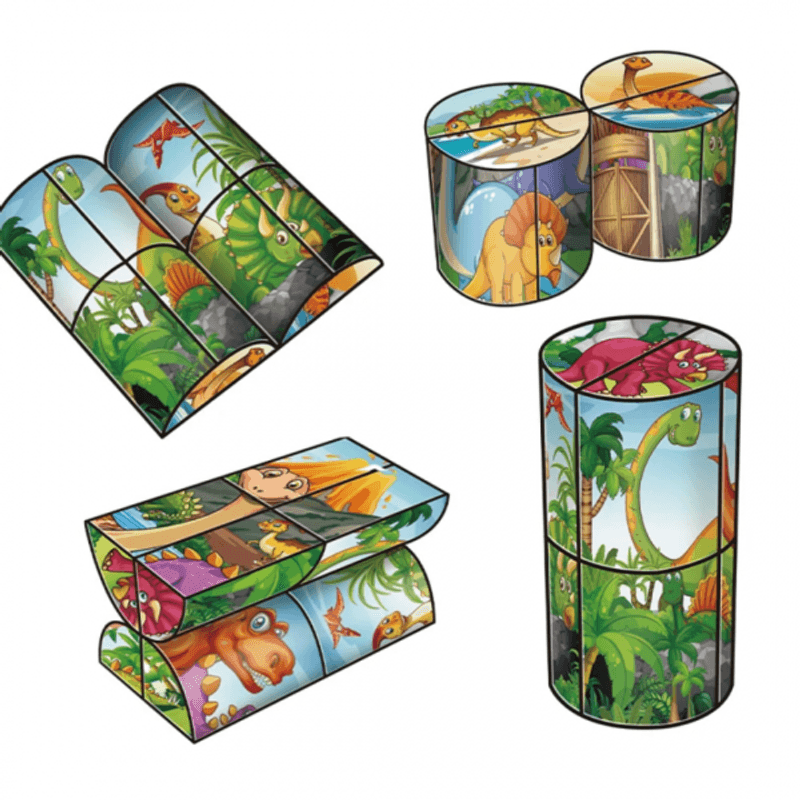 Jucarii, Copii si Bebe - Jucarii si jocuri - Jucarii & jocuri educative - Jucarii interactive - Jucarie pentru copii -Cub magic, cu schimbare de forma - Infinity.ro