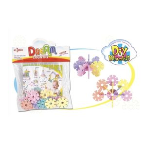 Set de Constructie Educational, 24 piese, Discuri Pastel, Multicolor