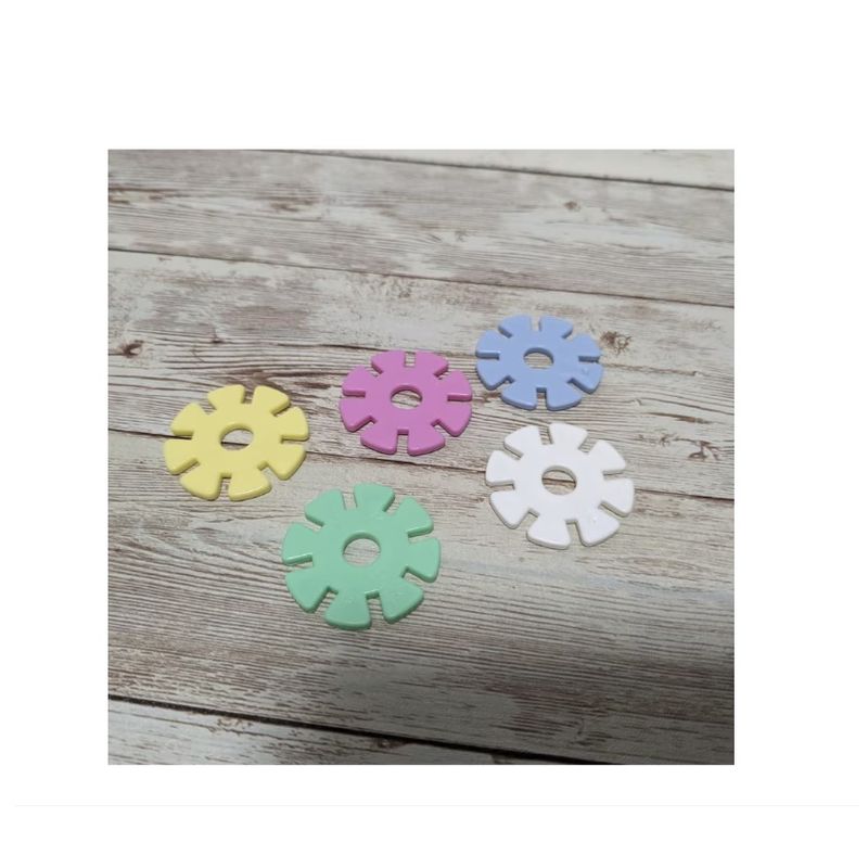 Jucarii, Copii si Bebe - Jucarii si jocuri - Seturi de constructie si cuburi - Seturi de constructie - Set de Constructie Educational, 24 piese, Discuri Pastel, Multicolor - Infinity.ro