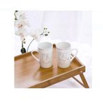 Casa si Gradina - Bucatarie si vesela - Cani si pahare - Cani si cesti - Set Cani New Bone Mr Right - Mrs Always Right 350ml - 2buc - Infinity.ro