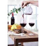 Casa si Gradina - Bucatarie si vesela - Accesorii bar - Carafe si decantoare - Carafa din Sticla Topita pe Lemn de Gamal, Handmade, 0.6L - Infinity.ro