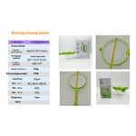 Casa si Gradina - Bucatarie si vesela - Ustensile bucatarie - Site bucatarie, strecuratori si accesorii - Strecuratoare multifunctionala tip Spinner, ABS/Polipropilena, 39.5x21.5x11.5cm, verde/alb - Infinity.ro