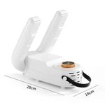 Fashion, accesorii si bijuterii - Femei - Incaltaminte femei - Accesorii incaltaminte - Uscator Electric pentru Incaltaminte, 360° aer cald, functie antibacteriana 99%, timer inteligent 120 min - Infinity.ro