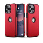 Laptop, Telefoane si Tablete - Telefoane mobile si accesorii - Accesorii Telefoane - Huse telefoane - Husa de Protectie compatibila cu iPhone 14 Pro Max, piele ecologica, Rosu - Infinity.ro