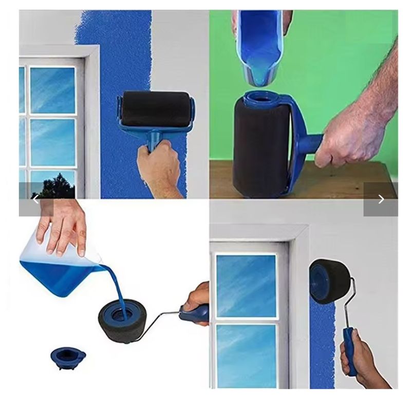 Casa si Gradina - Constructii - Vopsea si tencuieli - Unelte de vopsit si tencuit - Sistem complet pentru Vopsea - Trafalet cu Rezervor, 4 Accesorii, Maner Extensibil - Infinity.ro