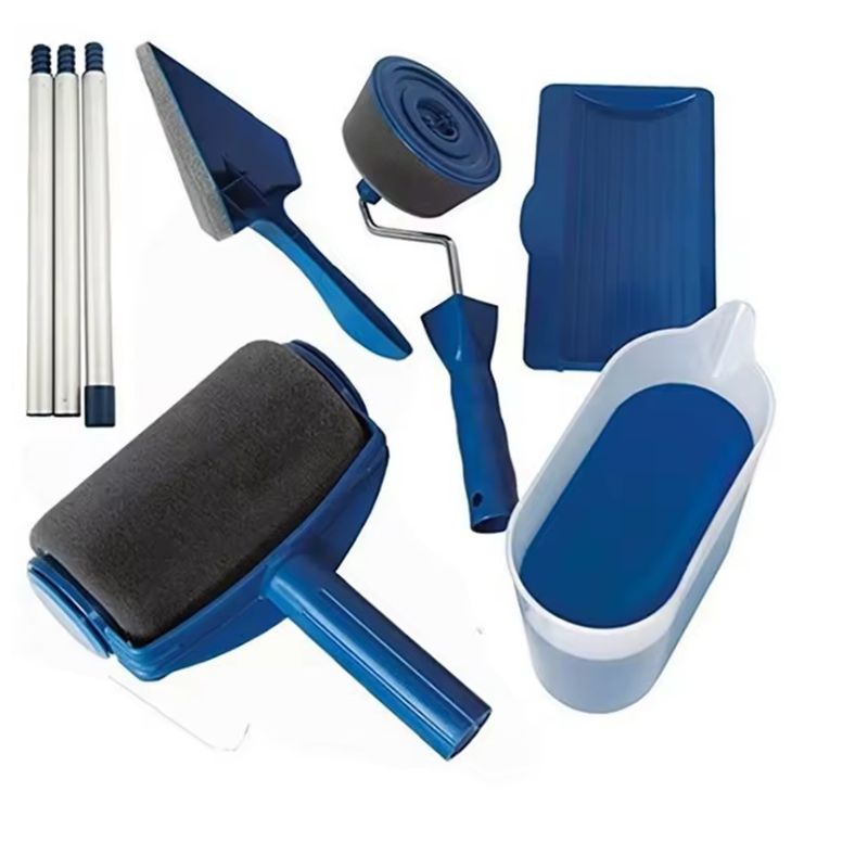 Casa si Gradina - Constructii - Vopsea si tencuieli - Unelte de vopsit si tencuit - Sistem complet pentru Vopsea - Trafalet cu Rezervor, 4 Accesorii, Maner Extensibil - Infinity.ro