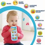 Jucarii, Copii si Bebe - Jucarii si jocuri - Jucarii bebelusi - Jucarii interactive bebelusi - Jucarie Interactiva Educativa 2 in 1, Telefon si Telecomanda, cu sunete si lumini, Oby Toys, +18 luni - Infinity.ro