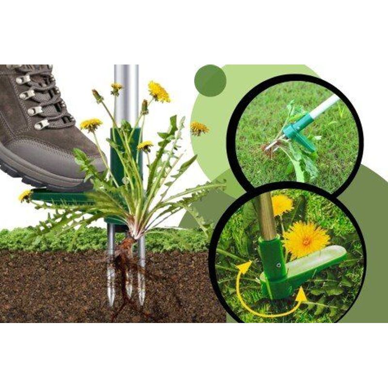 Casa si Gradina - Gradinarit si plante - Unelte gradinarit - Lopeti si unelte de sapat - Unealta de Extractie si  Indepartare a Buruienilor si Radacinilor, cu Maner Lung Ergonomic - Infinity.ro