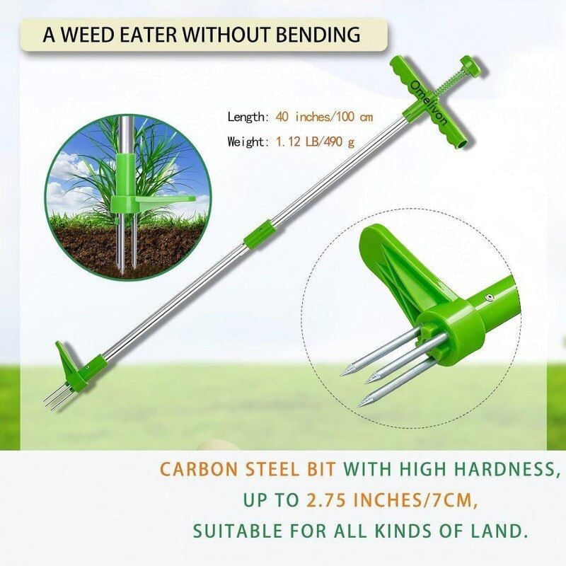 Casa si Gradina - Gradinarit si plante - Unelte gradinarit - Lopeti si unelte de sapat - Unealta de Extractie si  Indepartare a Buruienilor si Radacinilor, cu Maner Lung Ergonomic - Infinity.ro