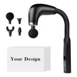 Ingrijire personala si Cosmetice - Sanatate si wellness - Articole wellness - Aparate si dispozitive de masaj - Aparat de Masaj Premium, tip Pistol cu Maner Extins, 4 Capete Interschimbabile, 9 viteze - Infinity.ro