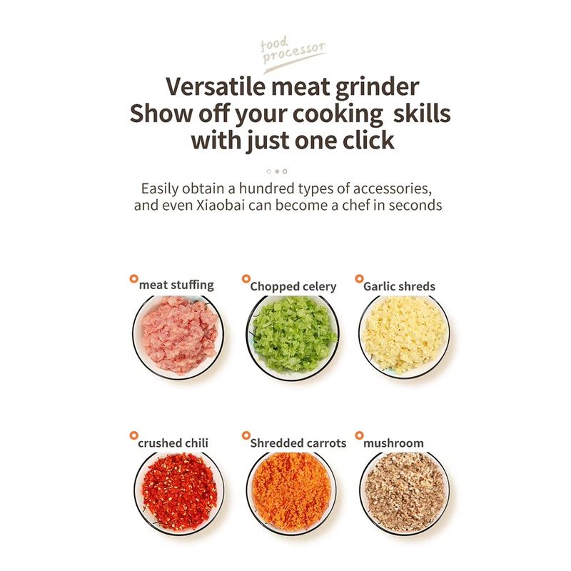 Electronice si Electrocasnice - Electrocasnice bucatarie - Mixere, tocatoare & roboti de bucatarie - Masini de tocat - Tocator Electric Portabil Usturoi, Legume si Carne, Reincarcabil, Portabil, USB, 350 ml - Infinity.ro