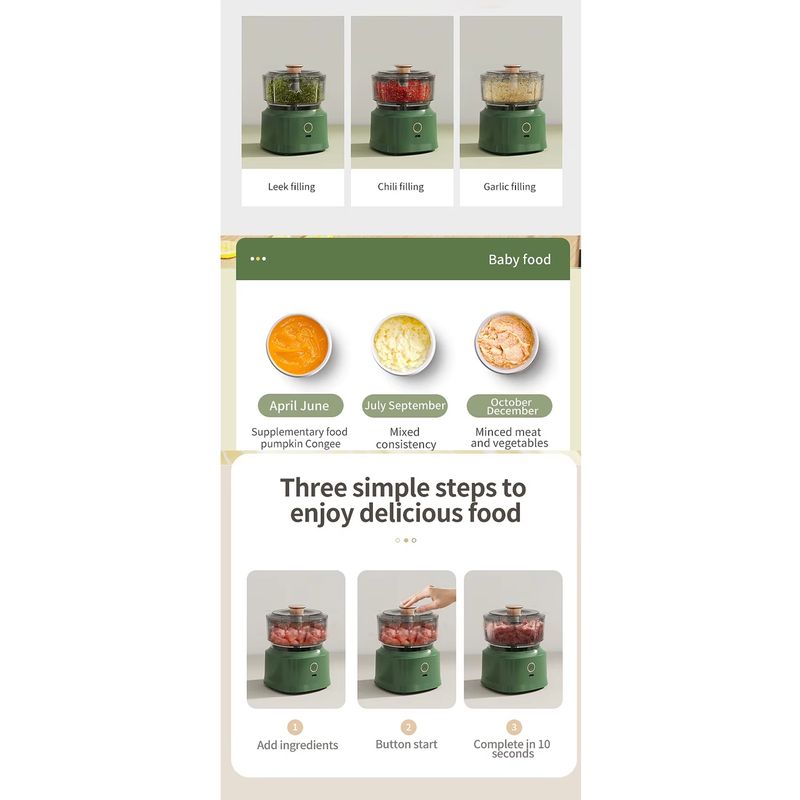 Electronice si Electrocasnice - Electrocasnice bucatarie - Mixere, tocatoare & roboti de bucatarie - Masini de tocat - Tocator Electric Portabil Usturoi, Legume si Carne, Reincarcabil, Portabil, USB, 350 ml - Infinity.ro