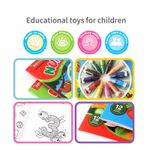 Carti si Birotica - Carti - Carti pentru copii - Activitati extracurriculare - Set 2 Carti de Colorat Educationale, Alfabetul si Numerele, 24 culori cerate incluse + 3 ani - Infinity.ro