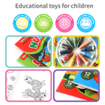 Carti si Birotica - Carti - Carti pentru copii - Activitati extracurriculare - Set 2 Carti de Colorat Educationale, Alfabetul si Numerele, 24 culori cerate incluse + 3 ani - Infinity.ro