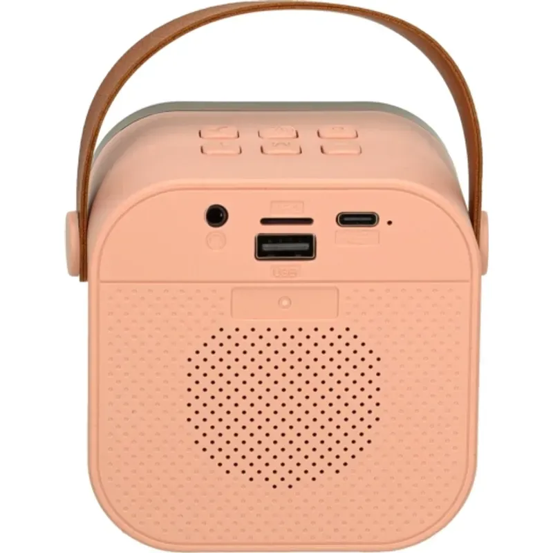 TV, Audio-Video si Foto - Portabile audio - Boxe portabile - Sistem Karaoke Portabil cu Microfon Wireless, Boxa Bluetooth Colorata, Functie MP3, USB/TF, pentru Petreceri, Roz - Infinity.ro