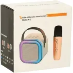 TV, Audio-Video si Foto - Portabile audio - Boxe portabile - Sistem Karaoke Portabil cu Microfon Wireless, Boxa Bluetooth Colorata, Functie MP3, USB/TF, pentru Petreceri, Roz - Infinity.ro