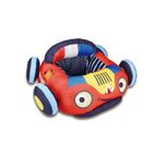 Casa si Gradina - Textile si covoare - Perne si pilote - Perne copii - Fotoliu Puf Moale 3in1 pentru Bebelusi, Masina de Pompieri, din Plus, Roti Detasabile, Confortabil pt Sedere, Joaca, +6m - Infinity.ro