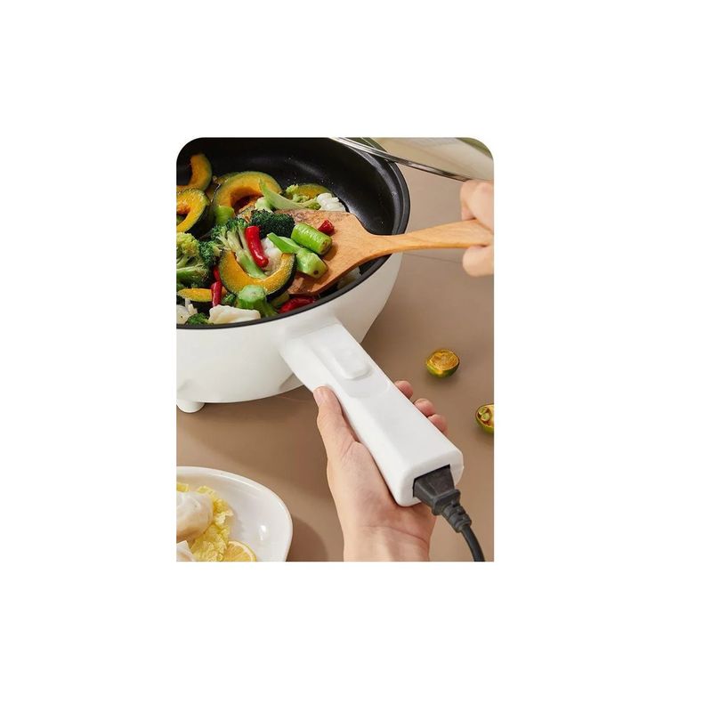 Casa si Gradina - Bucatarie si vesela - Vase pentru gatit - Tigai si seturi - Tigaie Electrica Inteligenta 3L, 26cm, Multifunctionala, Cos pentru Gatire la Abur, Capac Inclus, Antiaderenta, 220V - Infinity.ro