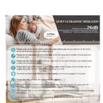 Casa si Gradina - Decoratiuni - Aromaterapie si lumanari - Difuzoare aromaterapie - Umidificator cu Aromaterapie si Lampa de veghe, LED, Negru, USB, 11.9x7.8cm - Infinity.ro