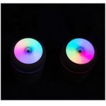 Casa si Gradina - Decoratiuni - Aromaterapie si lumanari - Difuzoare aromaterapie - Umidificator cu Aromaterapie si Lampa de veghe, LED, Negru, USB, 11.9x7.8cm - Infinity.ro