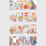 Jucarii, Copii si Bebe - Jucarii si jocuri - Jucarii & jocuri educative - Jucarii interactive - Busy Board Montessori 2 in 1 cu Tablita de Scris si Activitati, Pinguinul Vesel, 62 x 45 cm - Infinity.ro