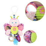Jucarii, Copii si Bebe - Jucarii si jocuri - Jucarii bebelusi - Jucarii interactive bebelusi - Jucarie Zornaitoare pentru Bebe, din Plus, in forma de Fluture, cu accesorii pentru Dentitie, 25 x 9 cm - Infinity.ro