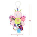 Jucarii, Copii si Bebe - Jucarii si jocuri - Jucarii bebelusi - Jucarii interactive bebelusi - Jucarie Zornaitoare pentru Bebe, din Plus, in forma de Fluture, cu accesorii pentru Dentitie, 25 x 9 cm - Infinity.ro