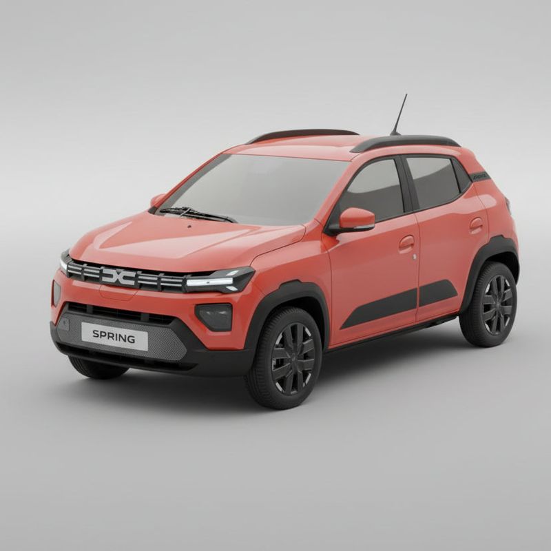 Auto si Moto - Intretinere auto - Covorase auto - Covorase Tip Tavita Compatibile Dacia Spring 2024-2026 , Red - Infinity.ro