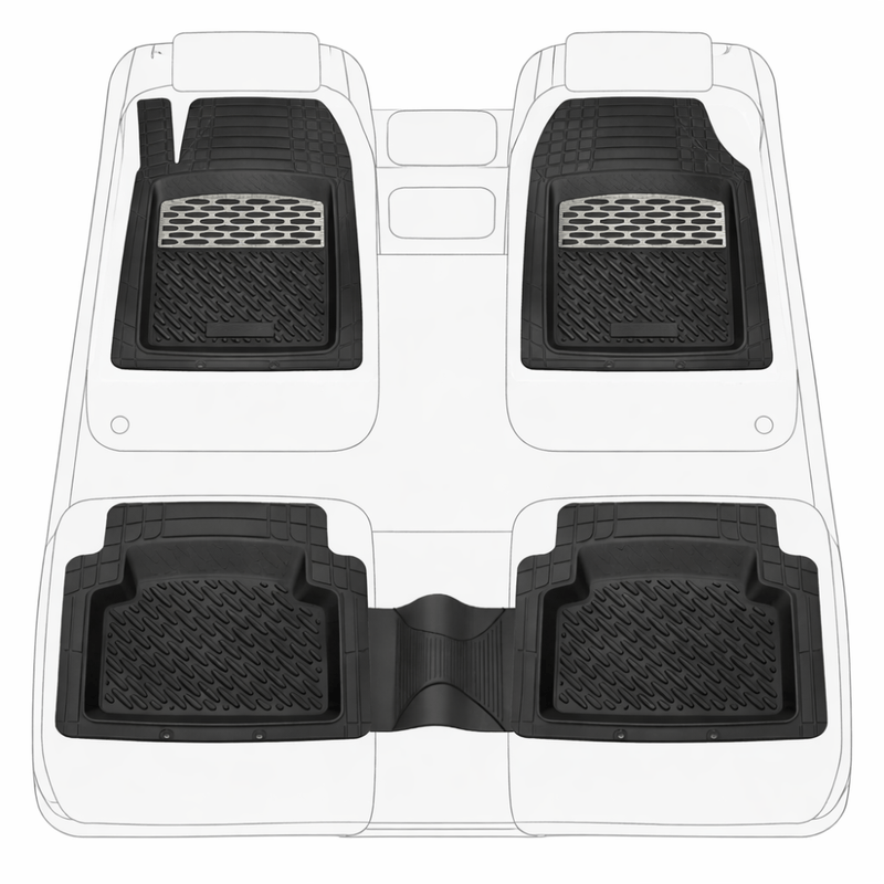 Auto si Moto - Intretinere auto - Covorase auto - Covorase Tip Tavita Compatibile Dacia Sandero Stepway 2012-2016 , Silver - Infinity.ro