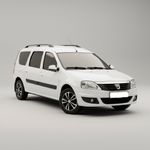 Auto si Moto - Intretinere auto - Covorase auto - Covorase Tip Tavita Compatibile Dacia Logan MCV 2008-2012 , Red - Infinity.ro