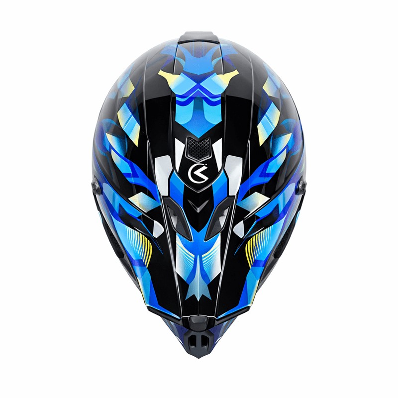 Auto si Moto - Moto - Echipamente protectie moto - Casti moto - Casca Moto/Enduro, Interior Confortabil, pentru Motociclete, Cross, Enduro, ATV, Dirt Bike, FIXATO,  Marime S, Albastru - Infinity.ro