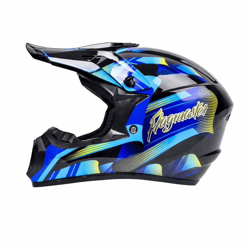 Auto si Moto - Moto - Echipamente protectie moto - Casti moto - Casca Moto/Enduro, Interior Confortabil, pentru Motociclete, Cross, Enduro, ATV, Dirt Bike, FIXATO,  Marime XL, Albastru - Infinity.ro