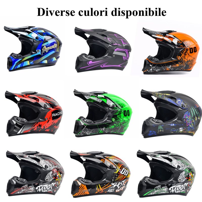 Auto si Moto - Moto - Echipamente protectie moto - Casti moto - Casca Moto/Enduro, Interior Confortabil, pentru Motociclete, Cross, Enduro, ATV, Dirt Bike, FIXATO,  Marime XL, Mov - Infinity.ro