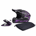 Auto si Moto - Moto - Echipamente protectie moto - Casti moto - Casca Moto/Enduro, Interior Confortabil, pentru Motociclete, Cross, Enduro, ATV, Dirt Bike, FIXATO,  Marime L, Mov - Infinity.ro