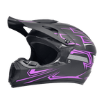 Auto si Moto - Moto - Echipamente protectie moto - Casti moto - Casca Moto/Enduro, Interior Confortabil, pentru Motociclete, Cross, Enduro, ATV, Dirt Bike, FIXATO,  Marime L, Mov - Infinity.ro