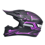 Auto si Moto - Moto - Echipamente protectie moto - Casti moto - Casca Moto/Enduro, Interior Confortabil, pentru Motociclete, Cross, Enduro, ATV, Dirt Bike, FIXATO,  Marime L, Mov - Infinity.ro