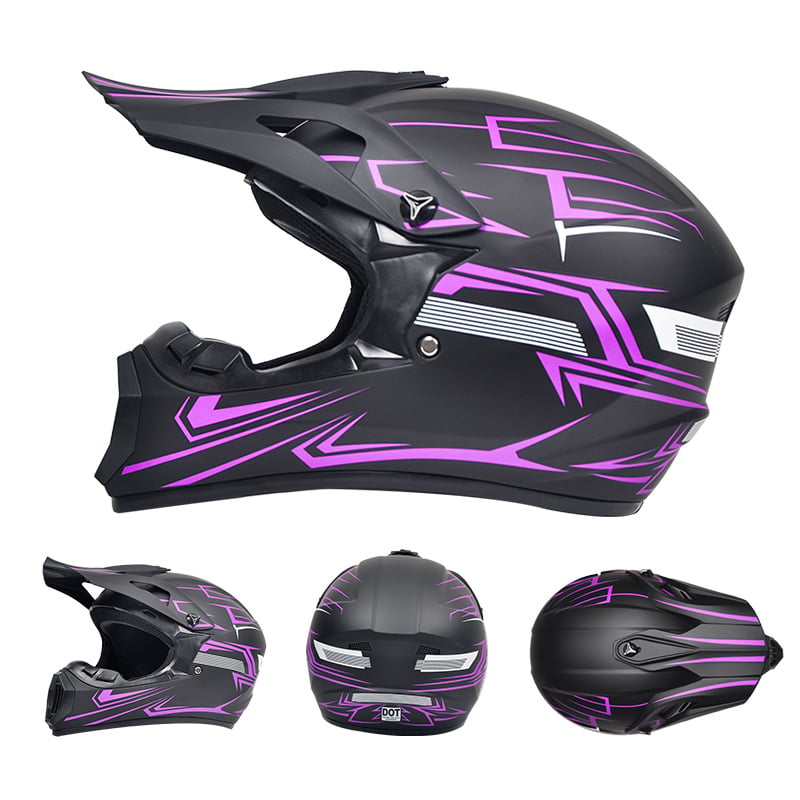 Auto si Moto - Moto - Echipamente protectie moto - Casti moto - Casca Moto/Enduro, Interior Confortabil, pentru Motociclete, Cross, Enduro, ATV, Dirt Bike, FIXATO,  Marime L, Mov - Infinity.ro