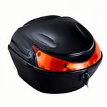 Auto si Moto - Moto - Accesorii moto si consumabile - Cutie portbagaj moto / scuter, 28x28x20 cm, FIXATO, cu cheie si sistem antifurt, Negru - Infinity.ro