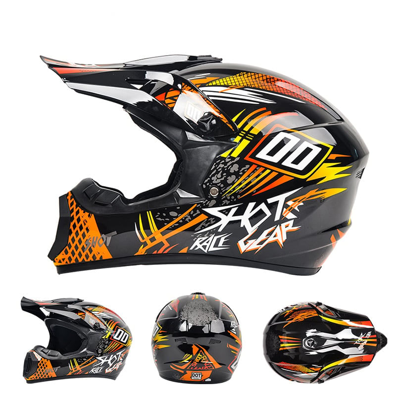 Auto si Moto - Moto - Echipamente protectie moto - Casti moto - Casca Moto/Enduro, Interior Confortabil, pentru Motociclete, Cross, Enduro, ATV, Dirt Bike, FIXATO,Marime XL, Multicolor - Infinity.ro