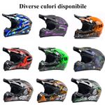 Auto si Moto - Moto - Echipamente protectie moto - Casti moto - Casca Moto/Enduro, Interior Confortabil, pentru Motociclete, Cross, Enduro, ATV, Dirt Bike, FIXATO, Marime S, Multicolor - Infinity.ro