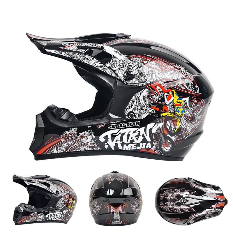 Auto si Moto - Moto - Echipamente protectie moto - Casti moto - Casca Moto/Enduro, Interior Confortabil, pentru Motociclete, Cross, Enduro, ATV, Dirt Bike, FIXATO, Marime L, Multicolor - Infinity.ro