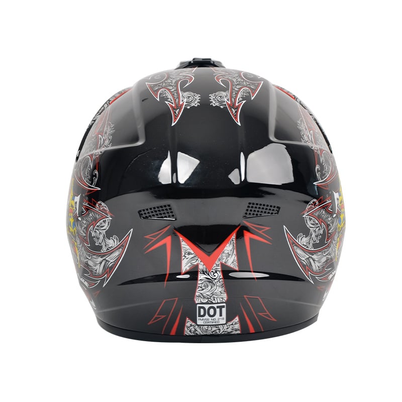 Auto si Moto - Moto - Echipamente protectie moto - Casti moto - Casca Moto/Enduro, Interior Confortabil, pentru Motociclete, Cross, Enduro, ATV, Dirt Bike, FIXATO, Marime L, Multicolor - Infinity.ro