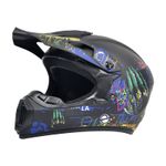 Auto si Moto - Moto - Echipamente protectie moto - Casti moto - Casca Moto/Enduro, Interior Confortabil, pentru Motociclete, Cross, Enduro, ATV, Dirt Bike, FIXATO, Marime L, Multicolor - Infinity.ro