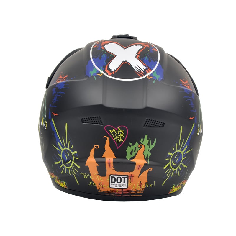 Auto si Moto - Moto - Echipamente protectie moto - Casti moto - Casca Moto/Enduro, Interior Confortabil, pentru Motociclete, Cross, Enduro, ATV, Dirt Bike, FIXATO, Marime L, Multicolor - Infinity.ro