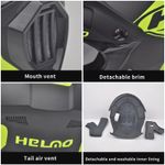 Auto si Moto - Moto - Echipamente protectie moto - Casti moto - Casca Moto/Enduro, Interior Confortabil, pentru Motociclete, Cross, Enduro, ATV, Dirt Bike, FIXATO, Marime L, Multicolor - Infinity.ro