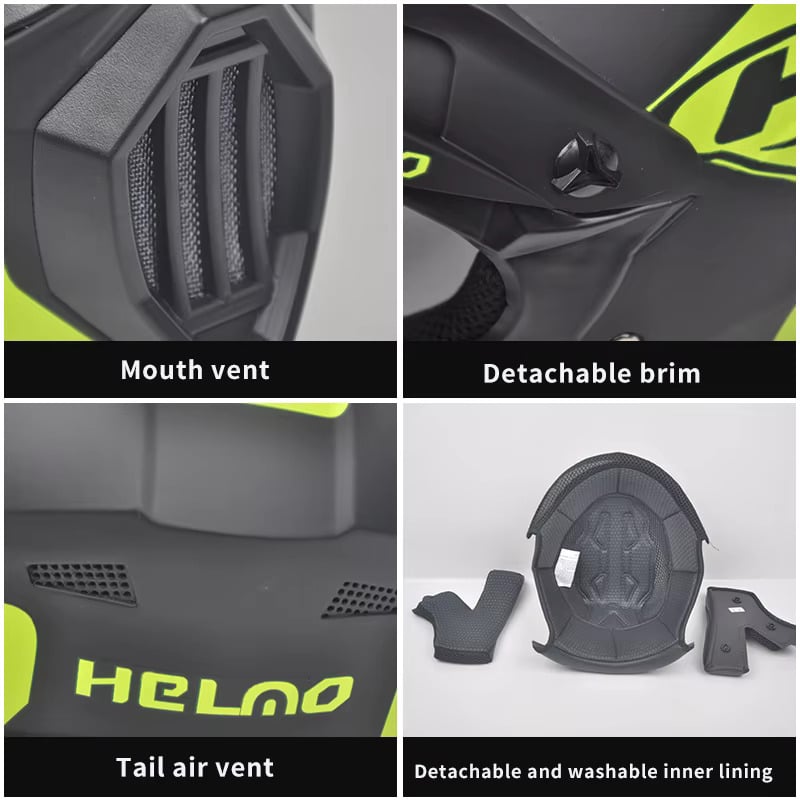 Auto si Moto - Moto - Echipamente protectie moto - Casti moto - Casca Moto/Enduro, Interior Confortabil, pentru Motociclete, Cross, Enduro, ATV, Dirt Bike, FIXATO, Marime L, Multicolor - Infinity.ro