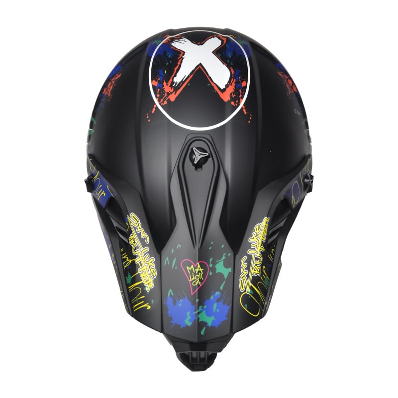 Auto si Moto - Moto - Echipamente protectie moto - Casti moto - Casca Moto/Enduro, Interior Confortabil, pentru Motociclete, Cross, Enduro, ATV, Dirt Bike, FIXATO, Marime L, Multicolor - Infinity.ro